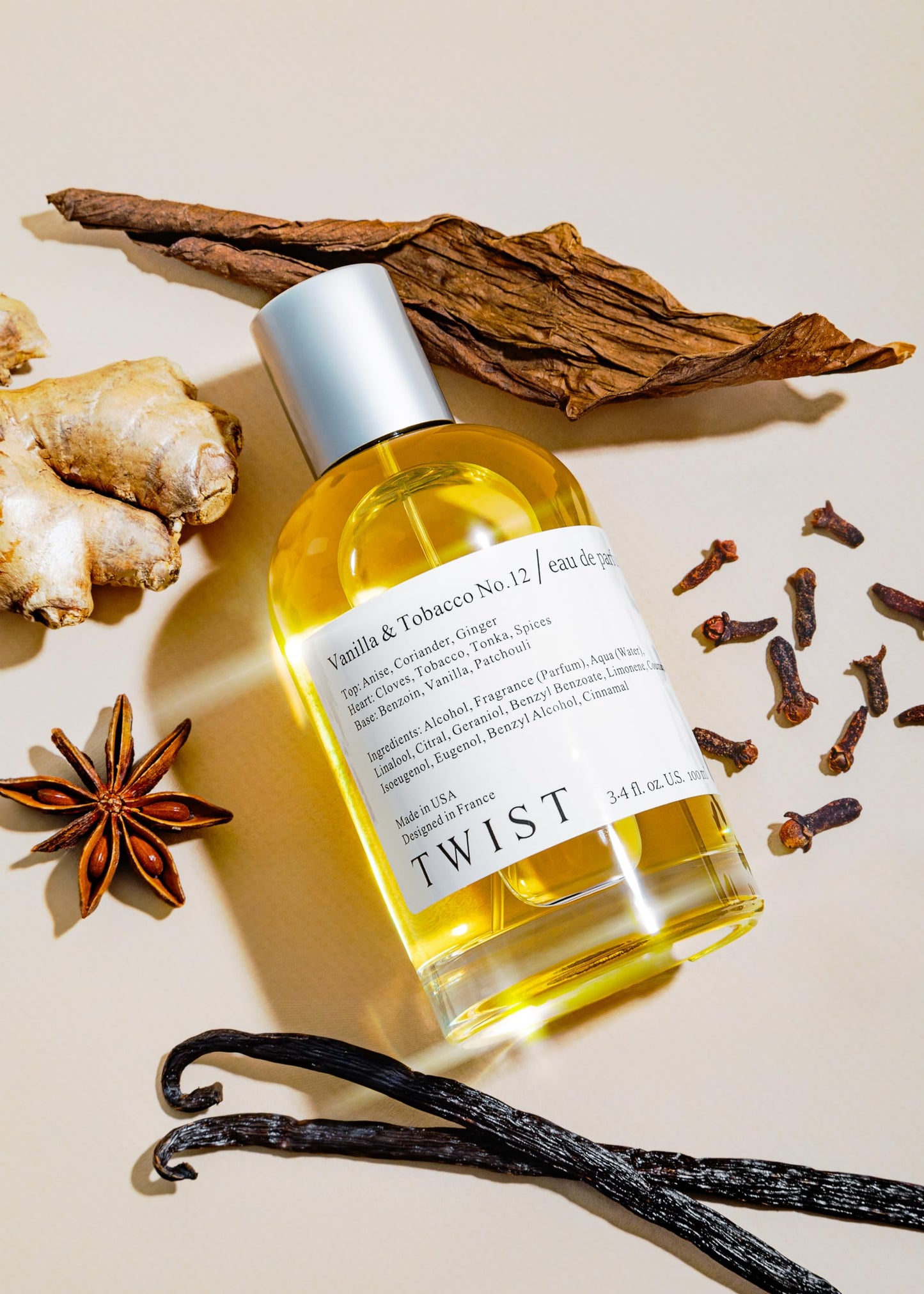 Twist - Vanilla & Tobacco No. 12 - Eau De Parfum Inspired by T. Ford Tobacco Vanille, Long-Lasting Perfume for Women & Men, Paraben Free, Vegan, Clean Beauty & Personal Care HOUSE OF TWIST