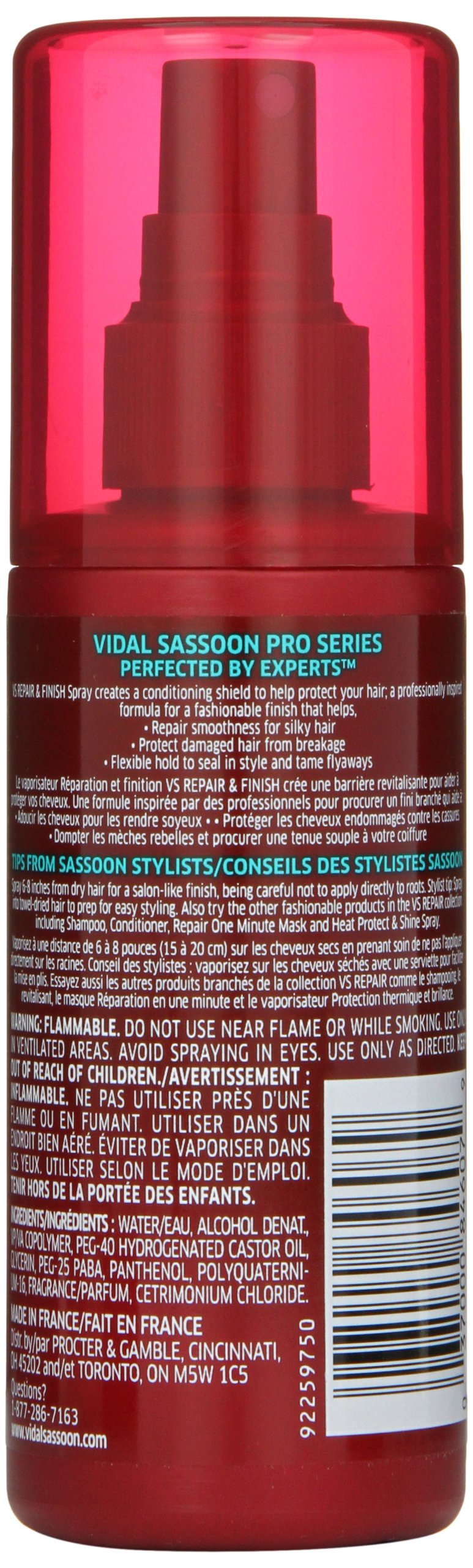 Vidal Sassoon Pro Series Repair & Finish Spray 5.07 Fl Oz Beauty & Personal Care Vidal Sassoon
