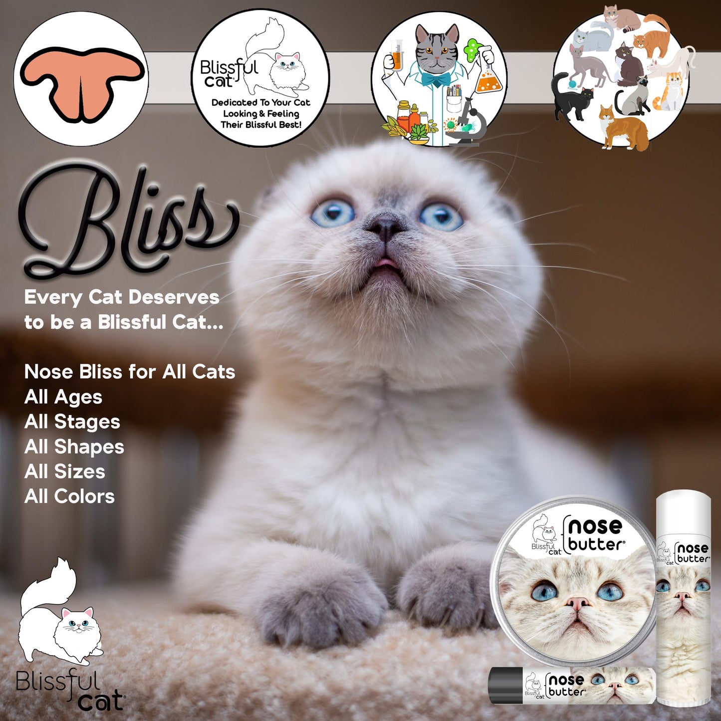 The Blissful Cat Nose Butter, 0.15-Ounce Beauty and Personal Care The Blissful Dog
