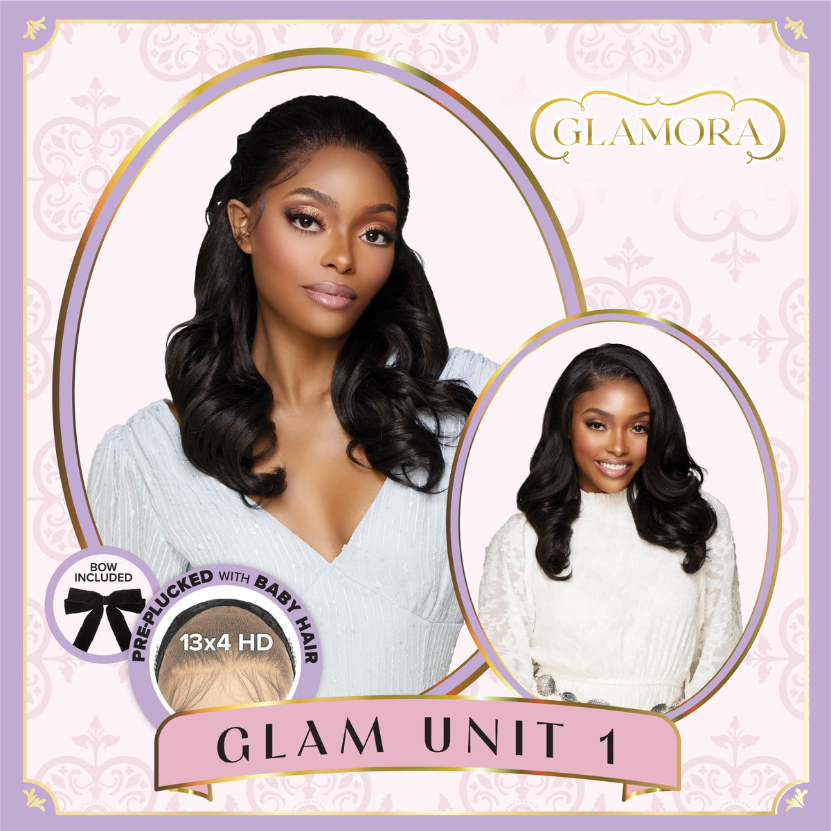 Sensationnel Glamora Lace Front Wig-Glam Unit 1, 1B OFFBLACK