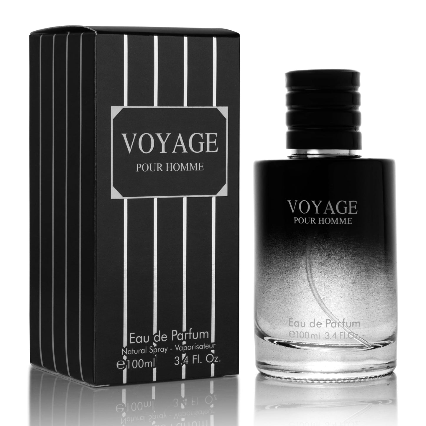 Voyage for Men Eau De Parfum - Sophisticated Male Fragrance Composition of bergamot, Pepper, Lavender, Star Anise & Nutmeg - Base of Peppery & Vanilla Beauty & Personal Care URBAN COLLECTION