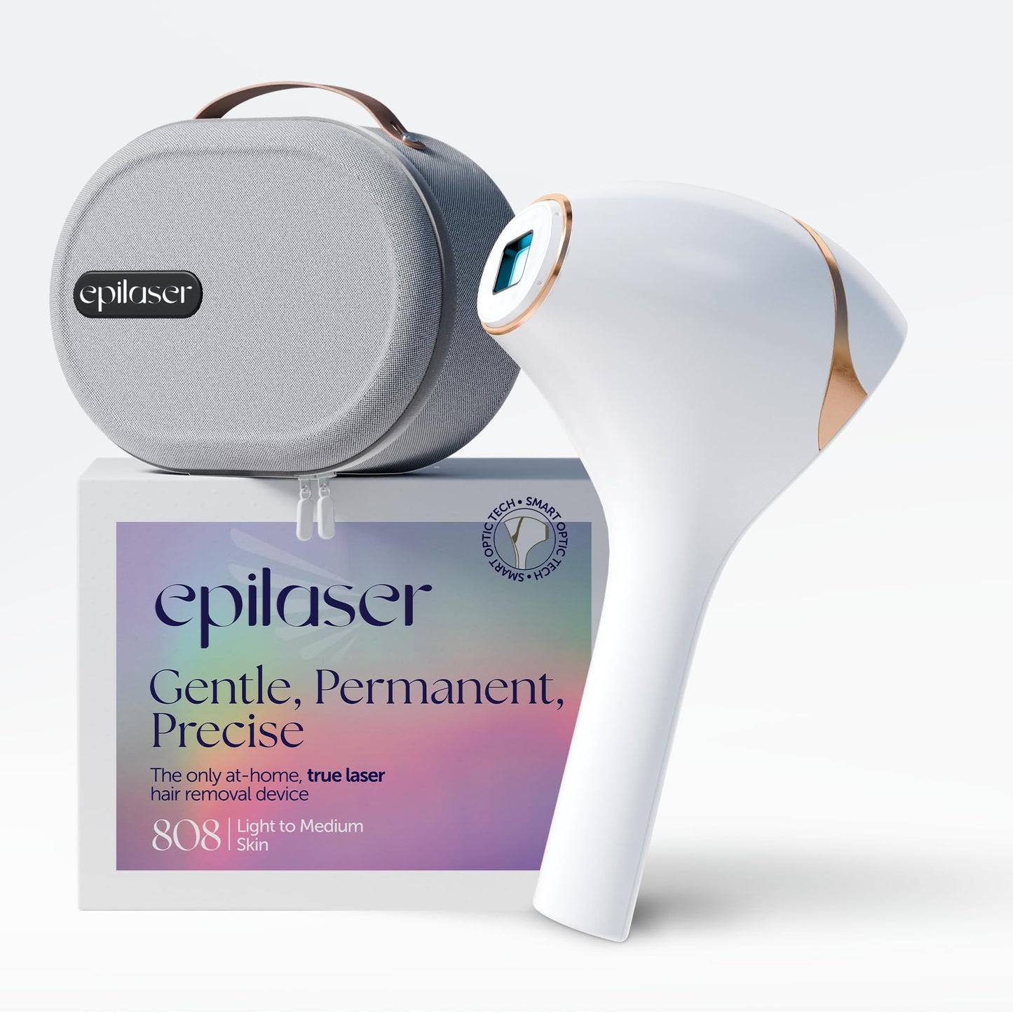 Epilaser At-Home True Laser Hair Removal Device for Light Skin, Safe, Intelligent, Painless and Permanent Hair Removal for Face, Body, Bikini Line Beauty and Personal Care Epilady