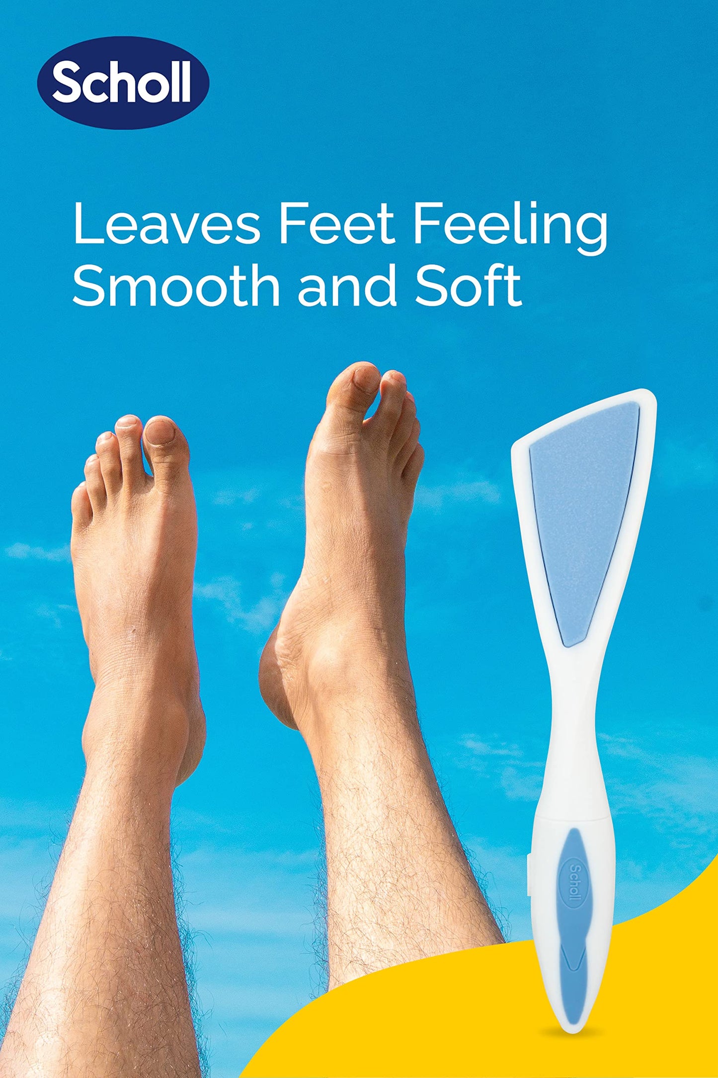Scholl Hard Skin Foot File - Double Action Footfile for Hard Skin Removal and Rough Skin Smoothing, Soft Grip Extendable Handle for Comfortable Use Beauty & Personal Care Dr. Scholl's