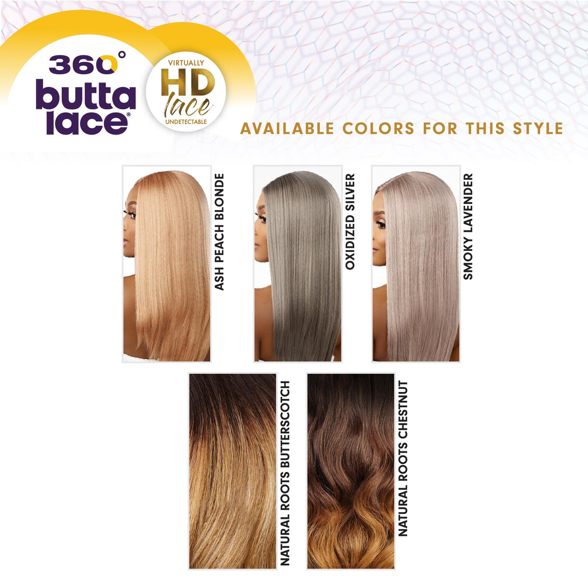 Sensationnel Butta 360 LaceWig-Unit 9, OXIDIZEDSILVER