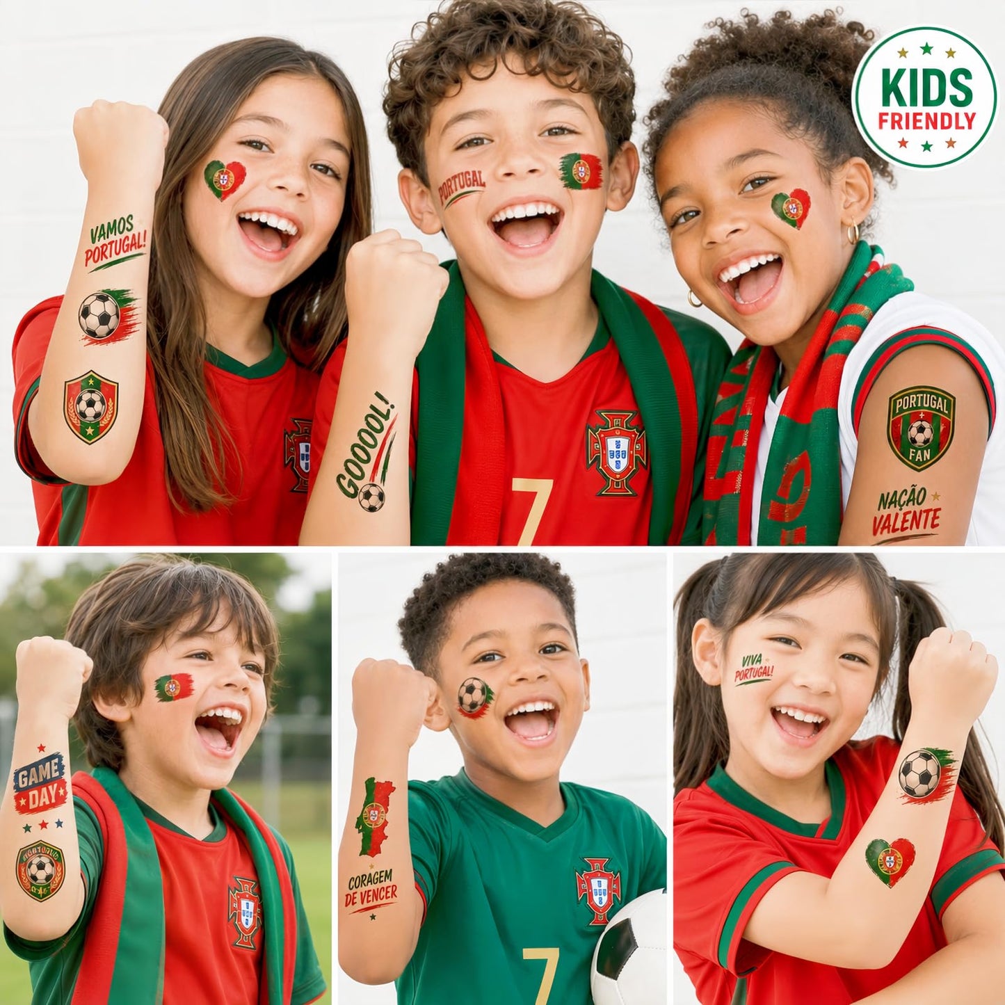 World Cup Soccer Face Temporary Tattoo 2026 Stickers for Soccer Fans, National Flag Waterproof Tattoos for Face and Body, Pre-Cut Flag Stickers, Game Beauty and Personal Care VELLOXHYDR