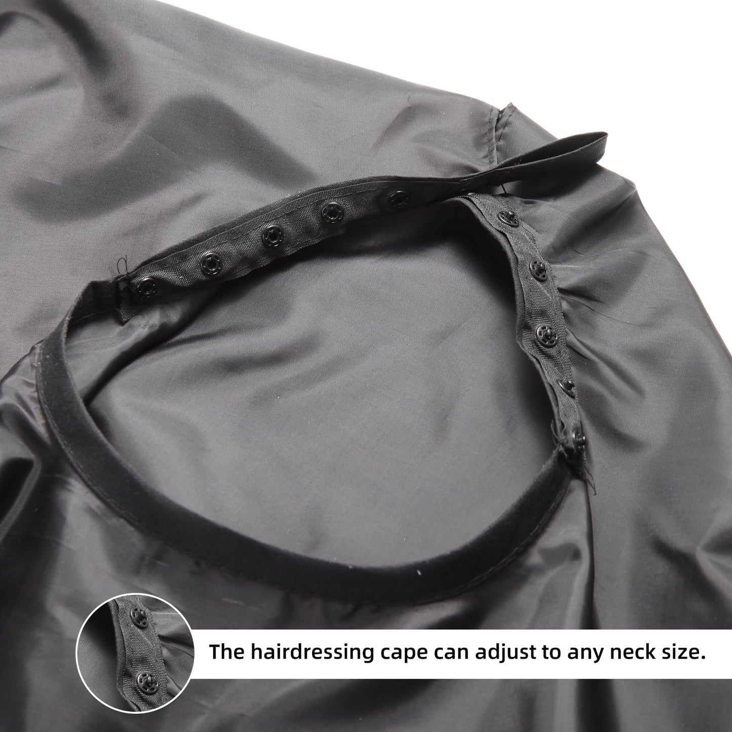 Omvoina Professional Hair Cutting Cape with Adjustable Snap Closure, Salon Barber Cape,Waterproof Hairdressing Salon Cape - 57" x 51"(Black) Beauty and Personal Care Omvoina