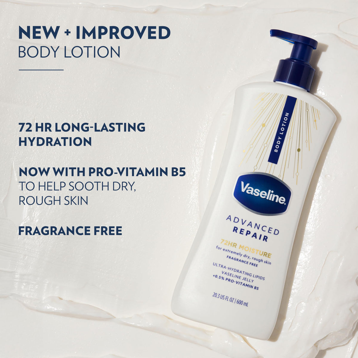 Vaseline Advanced Repair Body Lotion Advanced Repair Unscented for Dry Skin Lotion Made with Ultra-Hydrating Lipids and Vaseline Jelly That Repairs Beauty & Personal Care Vaseline