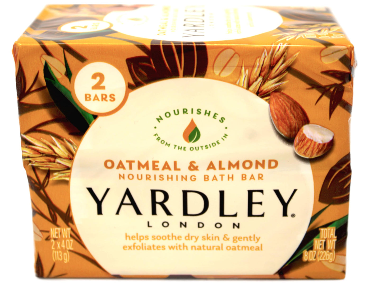 Yardley London Moisturizing Bath Bar, Oatmeal & Almond, 4.0 Oz, Pack Of 24 Beauty & Personal Care Yardley