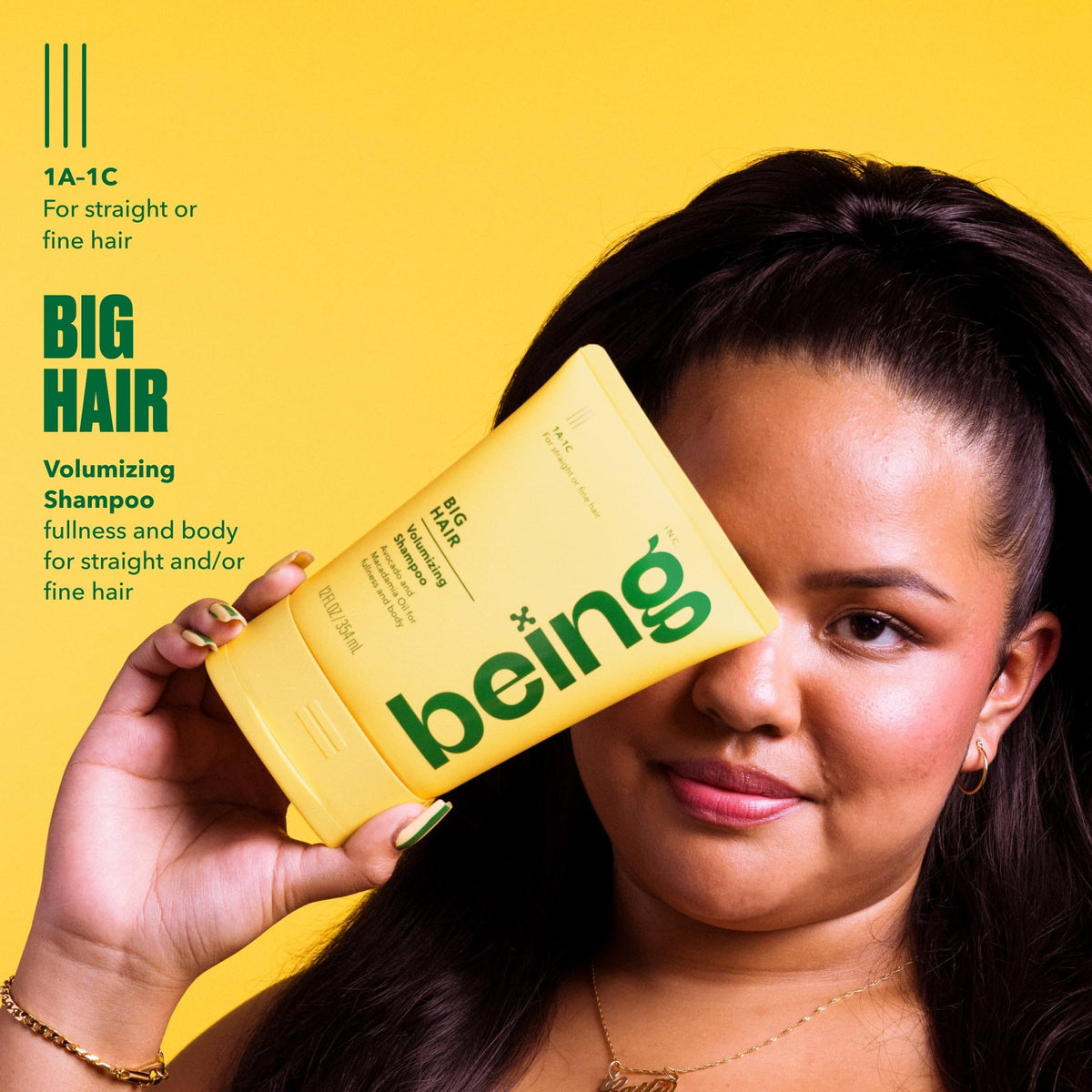 being BIG HAIR Volumizing Shampoo with Avocado and Macadamia Oil, 12 fl oz