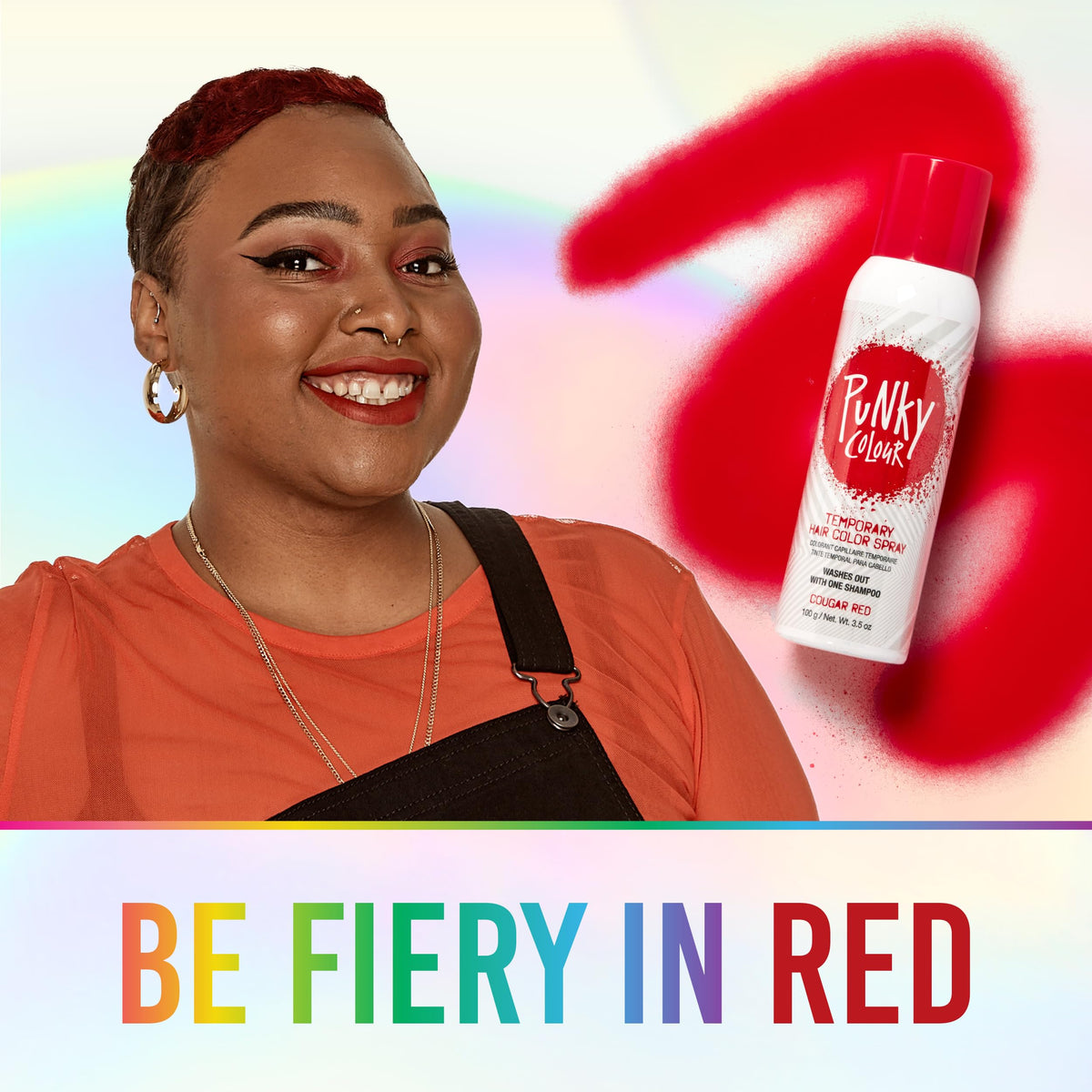 Punky Temporary Hair Color Spray, Cougar Red, Non-Damaging Spray-On Hair Dye Instant Vivid Hair Color, 3.5 oz, 1-Pack Beauty & Personal Care Punky