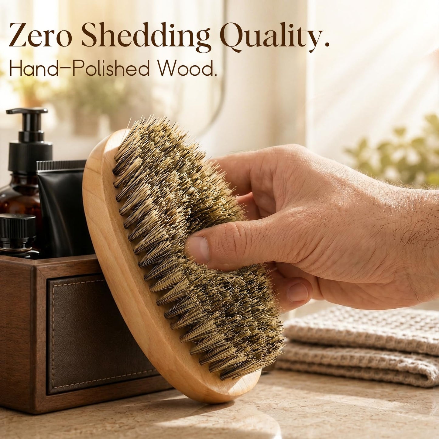 Stocking Stuffers for Men: Beard Brush & Comb Set, Mens Gifts Beard Care Kit, Natural Boar Bristle Brush Pear Wood Comb, Great for Travel Facial Hair Beauty and Personal Care Futricy