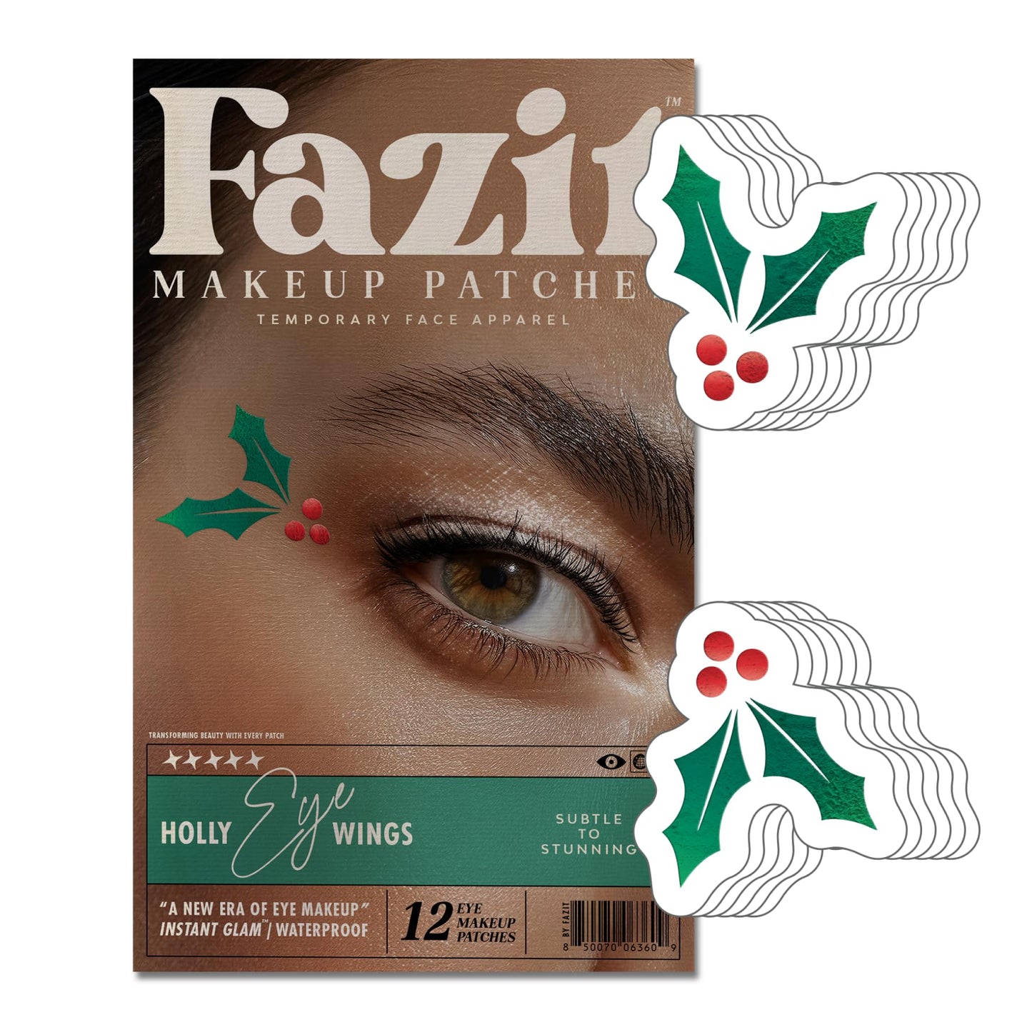 Fazit Makeup Patches - Holly Wings Eye Speckles - Glow Up Make-Up Patches - Cute Glitter Makeup Accessories For Women - Cosmetic Glitter For Face Beauty & Personal Care Fazit
