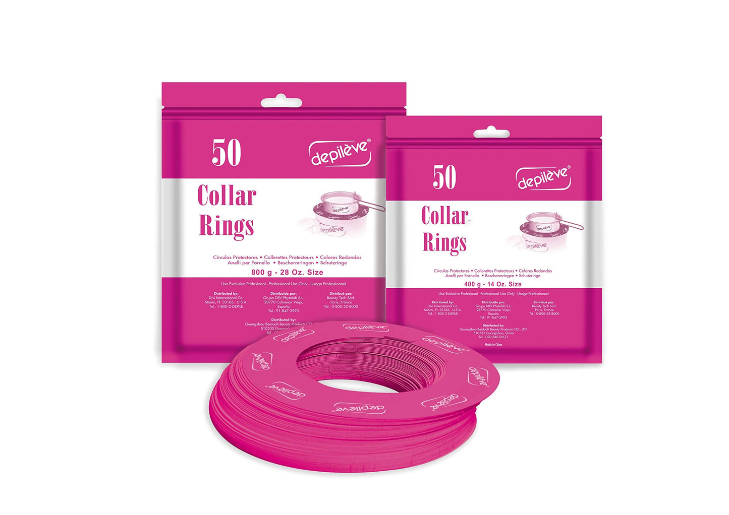 Depileve Wax Warmer Collars - Wax Pot Collars - 14 oz. - Pack of 50 Beauty and Personal Care Depileve