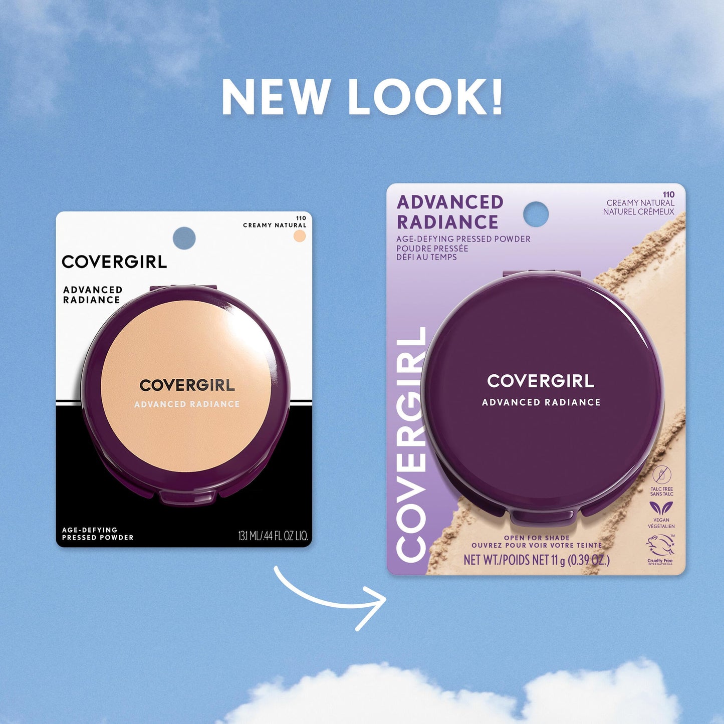 COVERGIRL Advanced Radiance Age-Defying Pressed Powder, Natural Beige .39 oz (11 g) (Packaging may vary) Beauty and Personal Care COVERGIRL