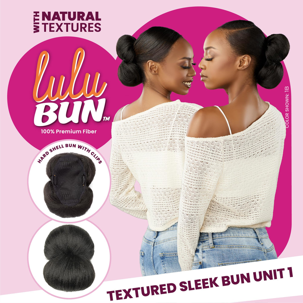 Sensationnel Lulu Bun Hairextensions-Sleek Bun Unit 1,2 DARKBROWN