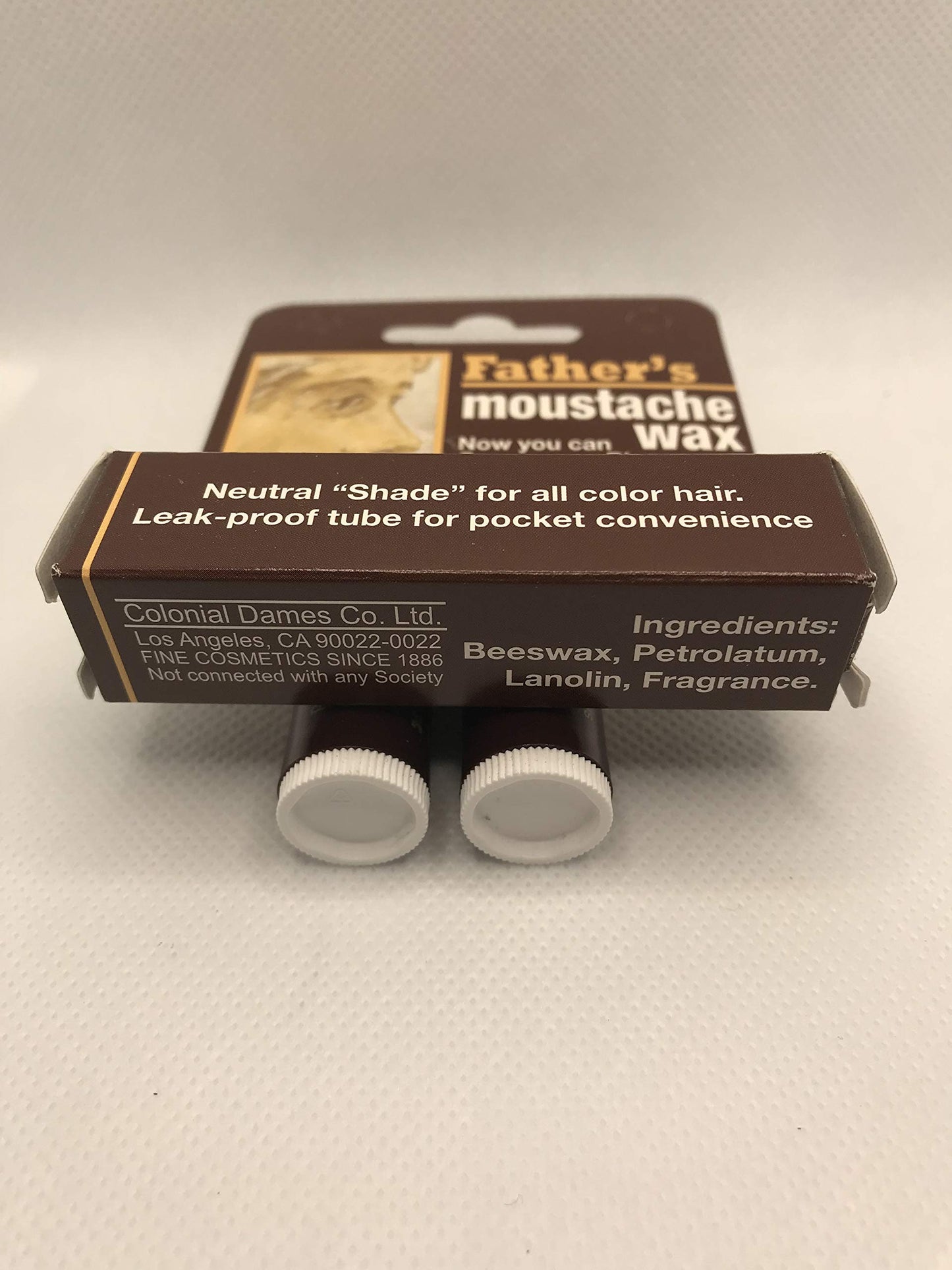 8 Pack Father's Moustache Wax Neutral. Neutral Shade for All Color Hair. Leak Proof Tube for Pocket Convenience (8). ON All Multi Packs at Checkout. Beauty & Personal Care Father's