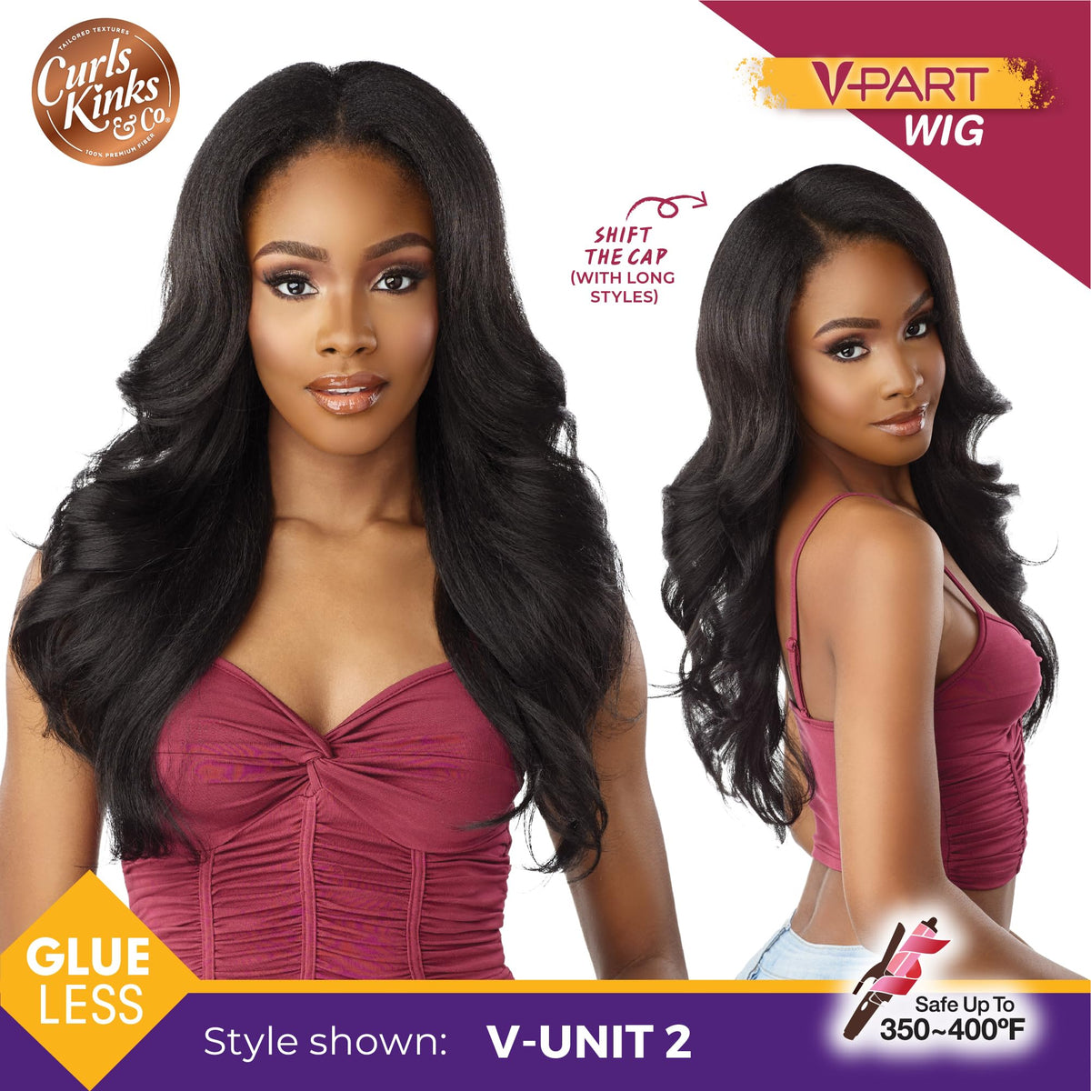 Sensationnel Curls Kinksandco Vpart Wig-Unit 2, TH1B/27