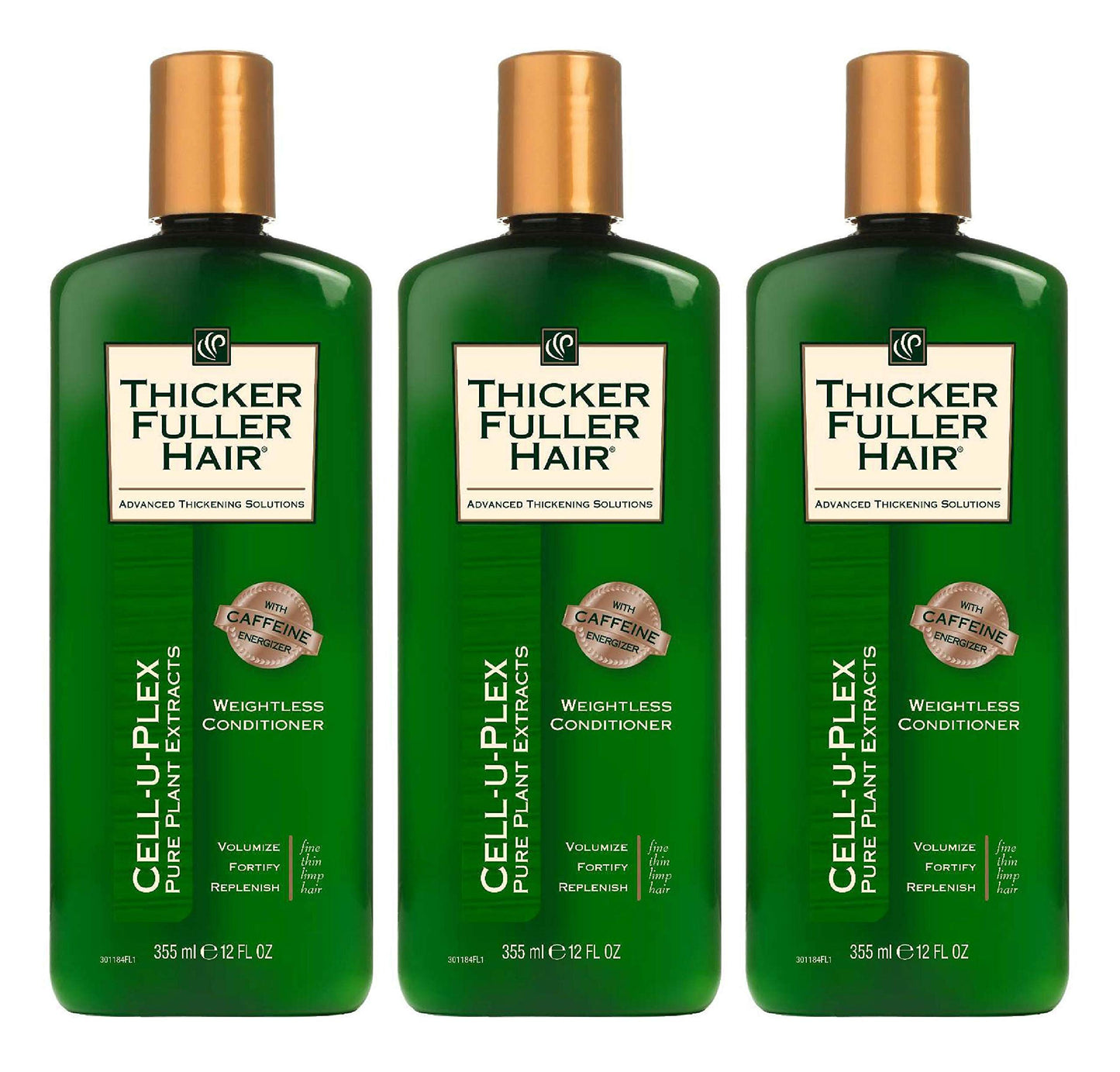 Thicker Fuller Hair Conditioner Weightless 12 Ounce (355ml) (Pack of 3) Beauty & Personal Care Thicker Fuller Hair