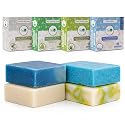 360Feel Fresh Bar Soap Set - Made in the USA - Castile Handmade Natural Cold Processed - Gentle on Sensitive Skin - 4 Refreshing Scents Aloe Vera Beauty & Personal Care 360Feel