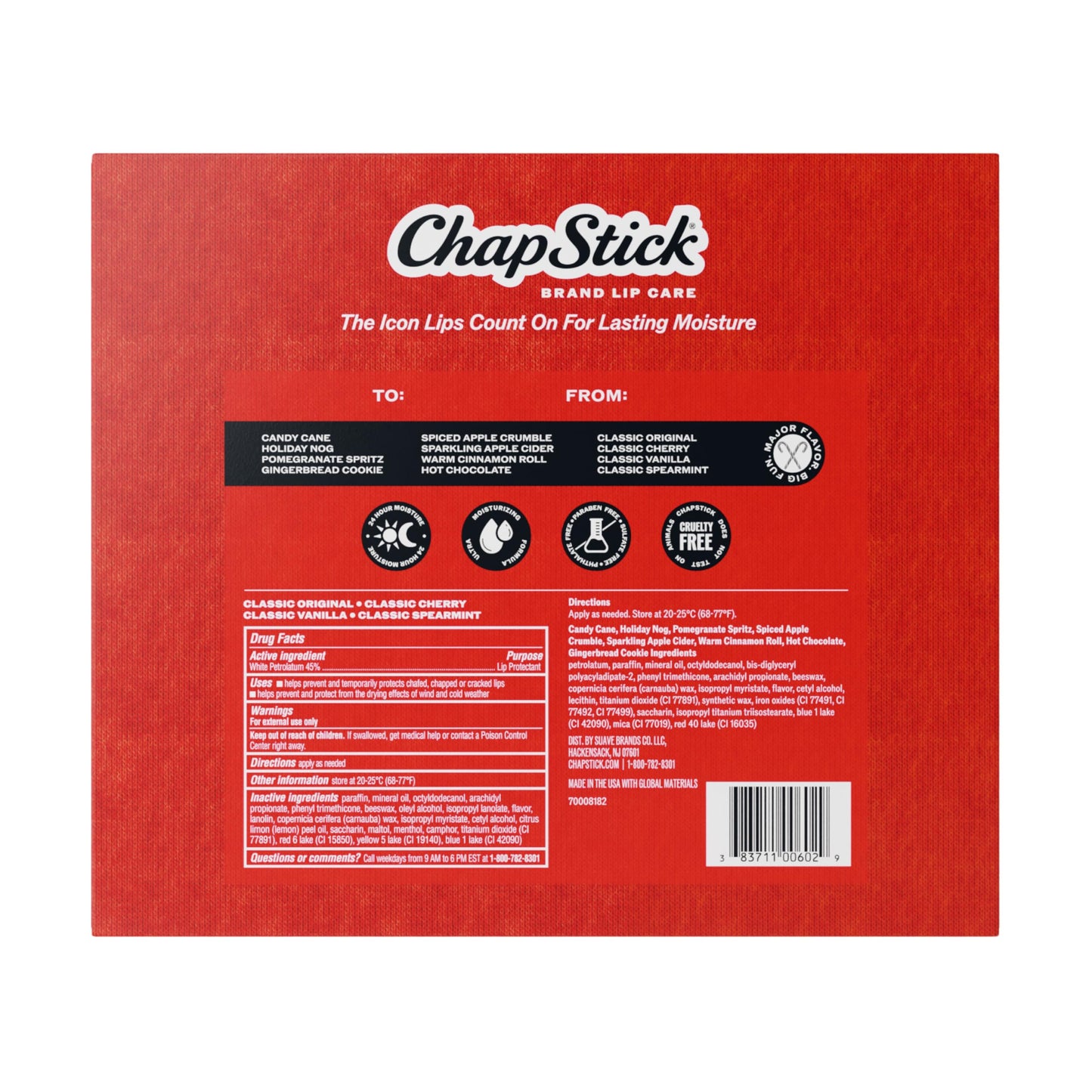 ChapStick Advent Calendar 2025 - Cozy Countdown to Christmas, Variety 12-Pack Lip Balm Gift Set, Holiday Gifts for Women, Men, Teens, Coworkers Beauty & Personal Care ChapStick