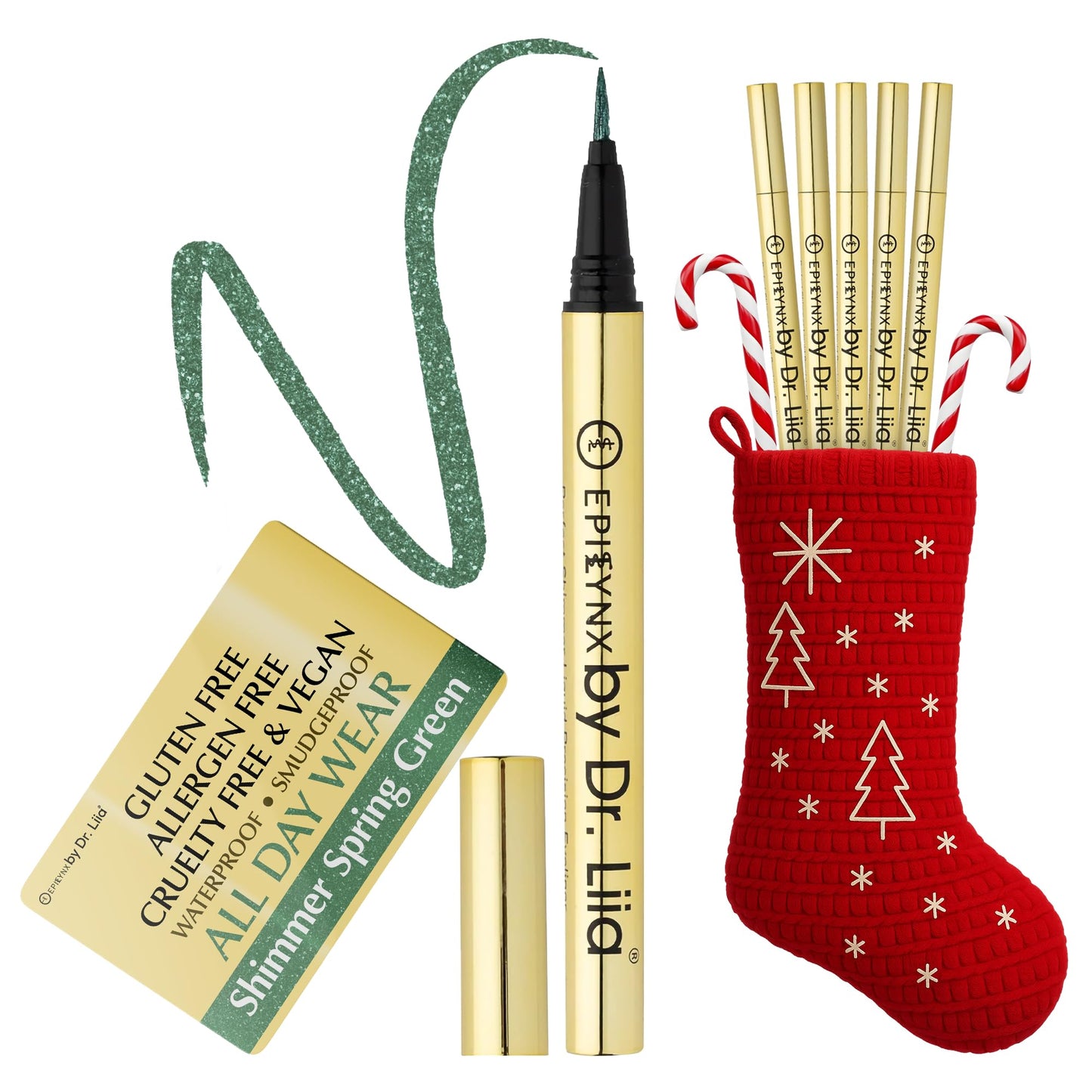 Liquid Eyeliner - Hypoallergenic Eyeliner with Fine Brush Tip, Long-Lasting Waterproof Eye Liner - Cruelty-Free, Vegan, Hypoallergenic, Gluten-Free Beauty & Personal Care EPILYNX