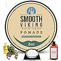 Smooth Viking Medium Hold & High Shine Pomade - Water Based Hair Cream for Curly, Thick & Straight Hair - Men's Hair Product - Made in USA, 2oz Beauty & Personal Care SMOOTH VIKING BEARD CARE