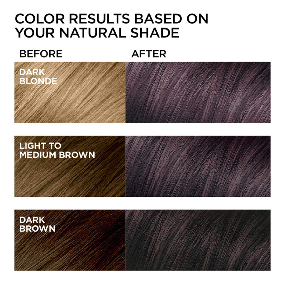 L'Oreal Paris Feria Multi-Faceted Shimmering Permanent Hair Color, 525 Purple Smoke, Pack of 1, Hair Dye
