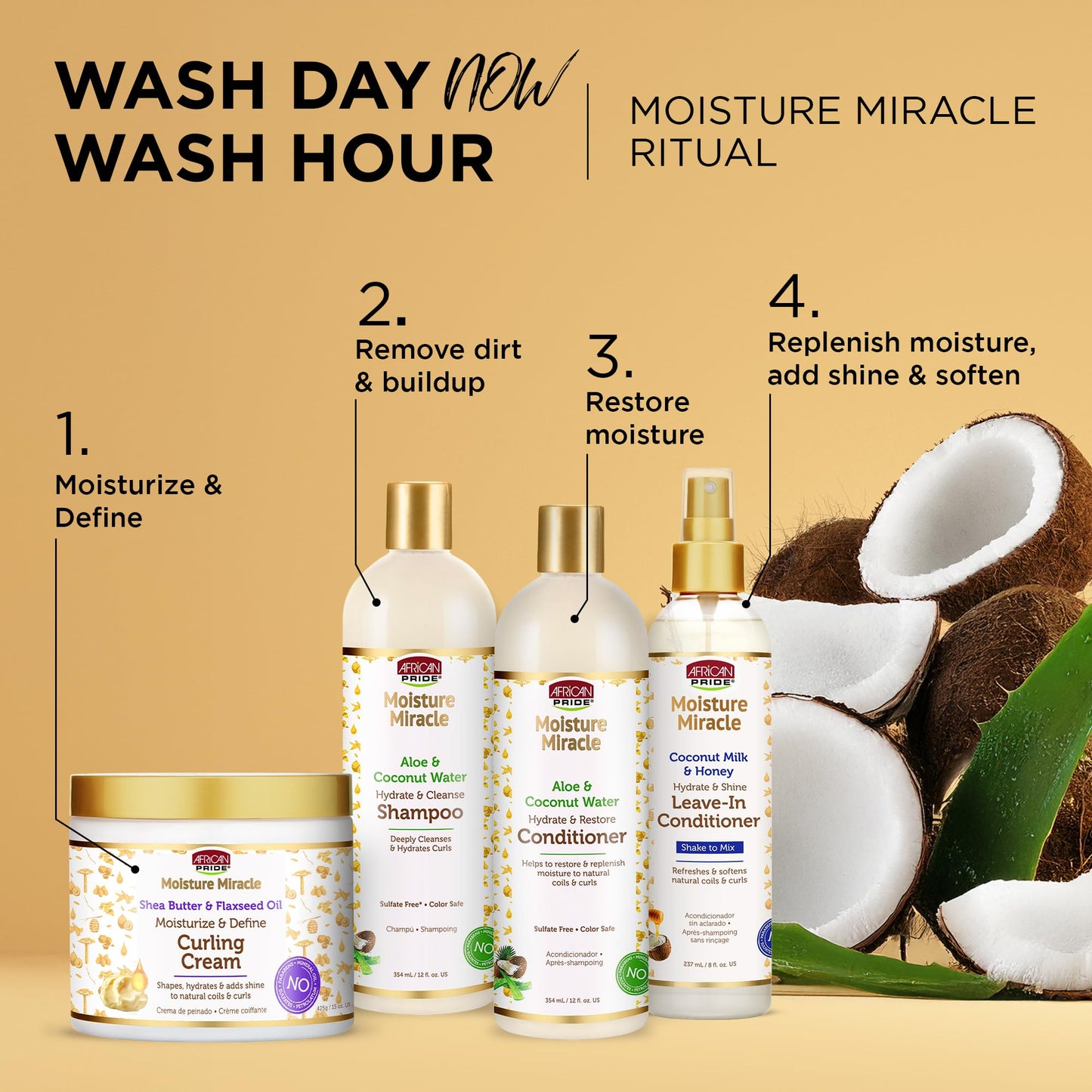 African Pride Moisture Miracle Curling Cream, 15 Oz (1 Pack) Beauty & Personal Care African Pride