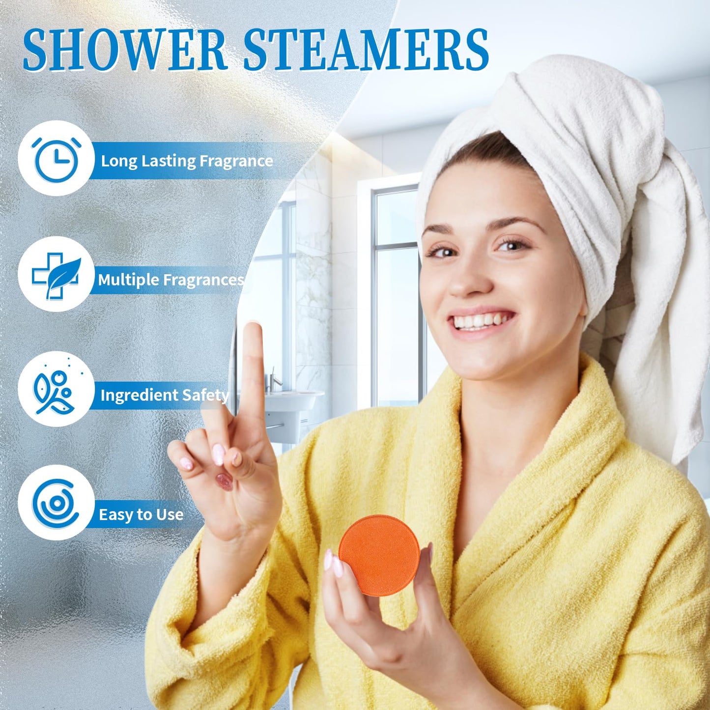 Fizzgarden 18-Pack Shower Steamers Aromatherapy, Shower Bath Bombs with Individually Wrapped, Variety Shower Tablets, Mothers Day Presents for Mom Beauty and Personal Care Fizzgarden