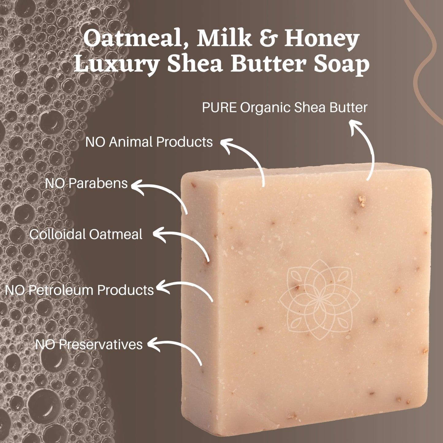 Majestic Lather Oatmeal, Milk & Honey Luxury Bar Soap For Face & Body - Gentle Skin Cleansing & Soothing with Colloidal Oatmeal, Shea Butter & Natural Beauty & Personal Care Majestic Lather