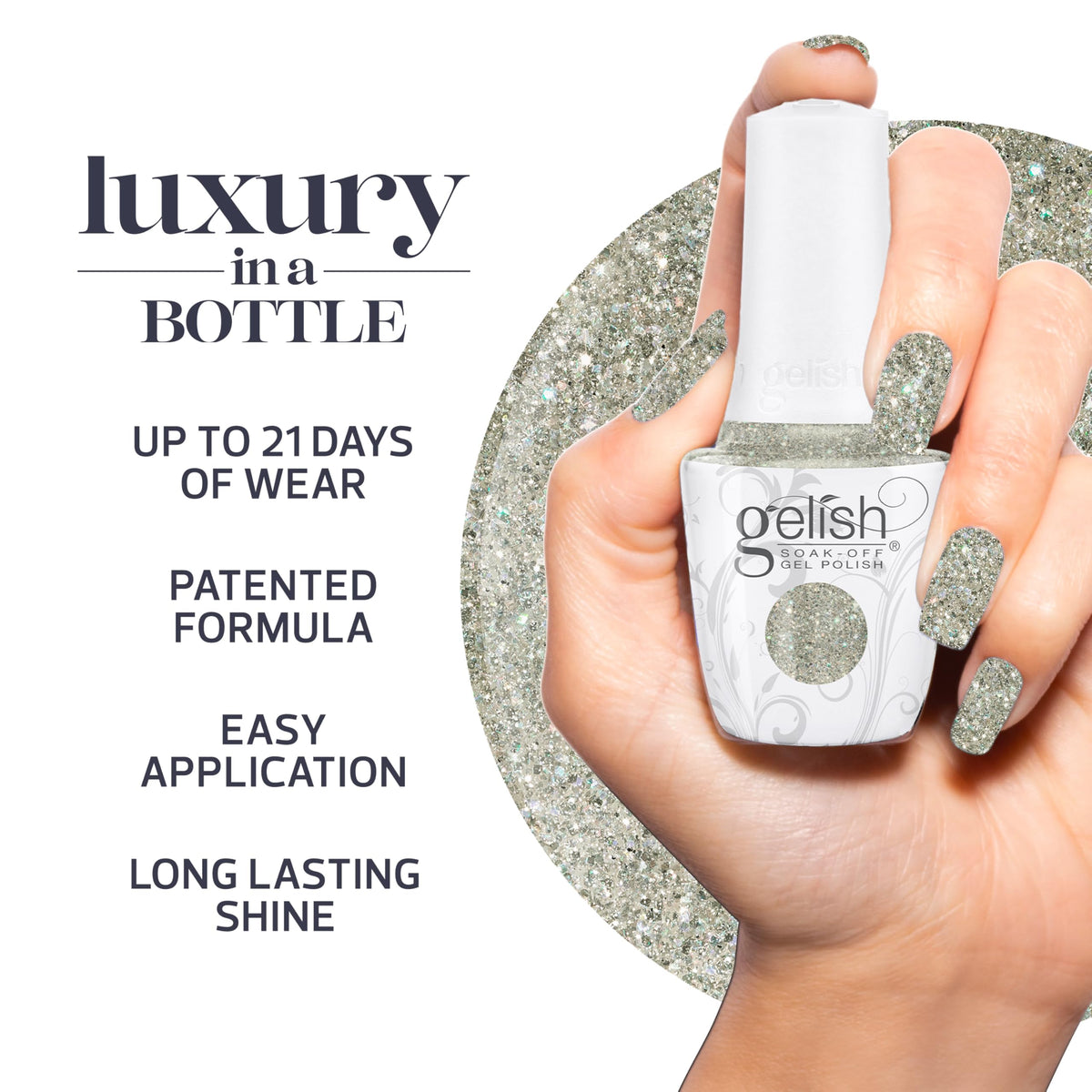 Gelish Floral Wonderland TPO-Free Gel Nail Polish - Golden Garden Gala, 15mL