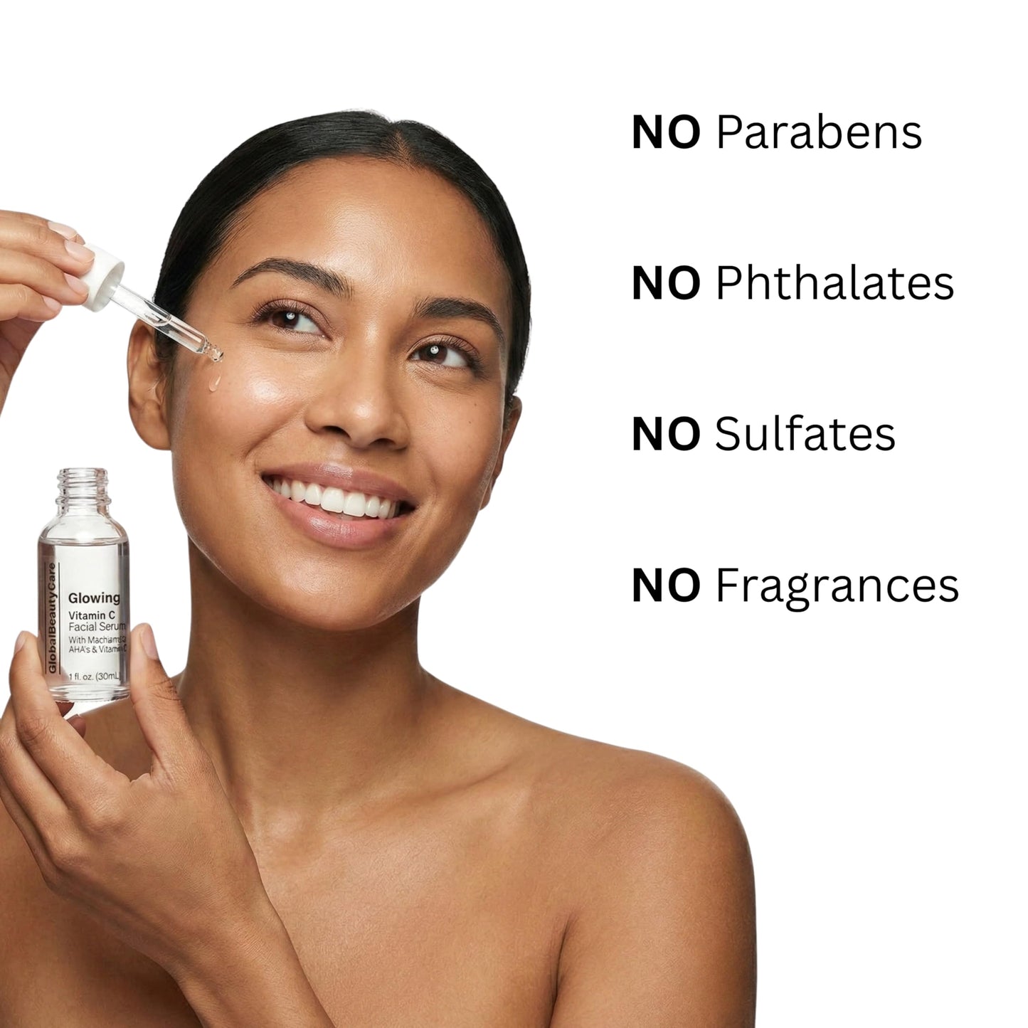 Global Beauty Care Glowing Vitamin C Facial Serum Radiance Boosting Face Serum to Help Improve Appearance of Dark Spots with Niacinamide, AHA Beauty & Personal Care Global Beauty Care