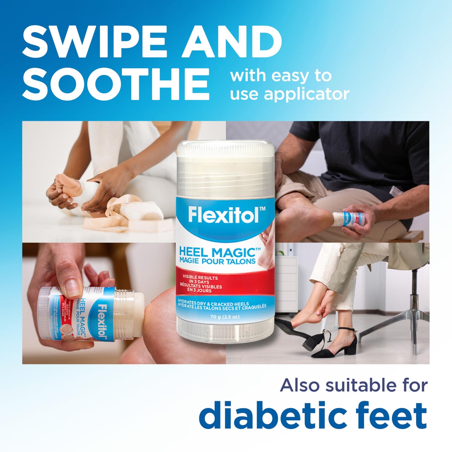 Flexitol Heel Magic For Dry Skin or Rough Heels with Shea Butter & Vitamin E, 2.5 Ounce Beauty & Personal Care Flexitol