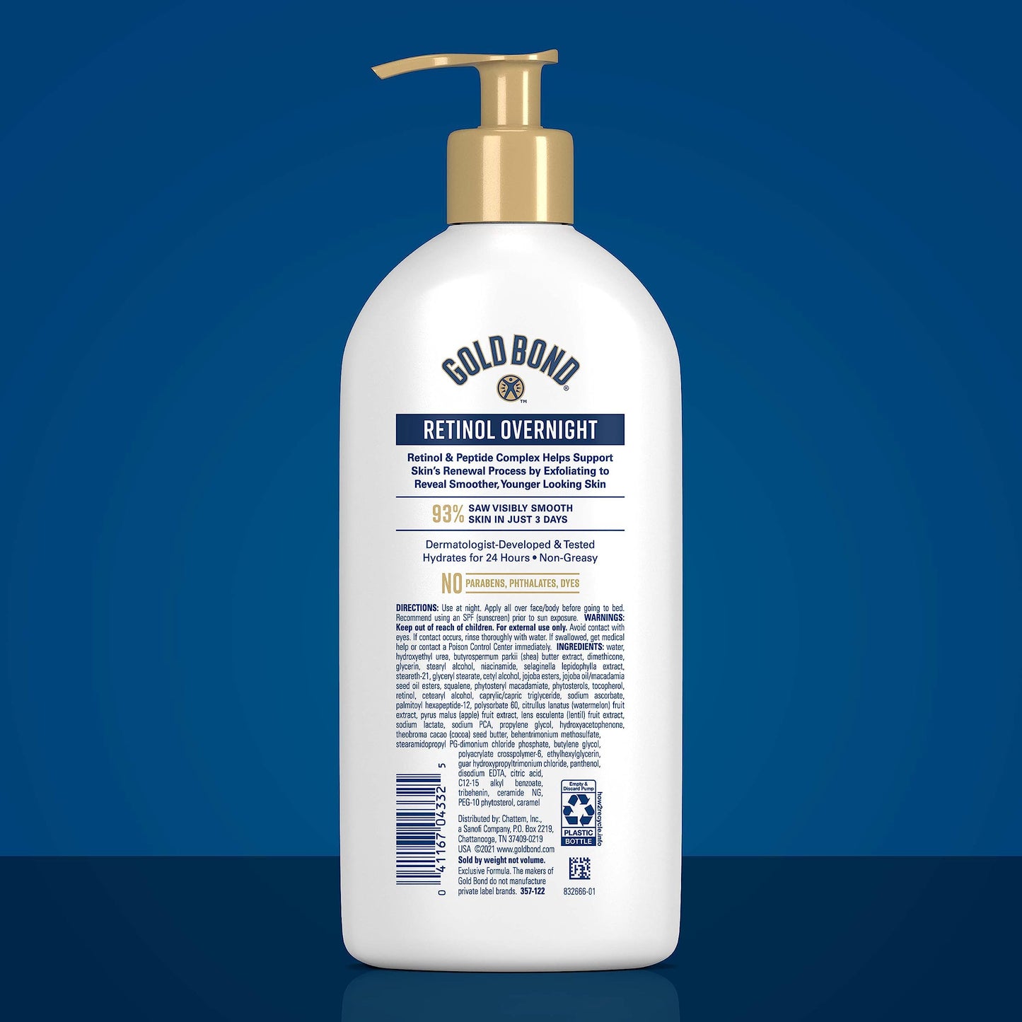 Gold Bond Age Renew Retinol Overnight Body & Face Lotion, Retinol Face and Body Lotion with Peptide Complex, 13 oz Beauty & Personal Care Gold Bond