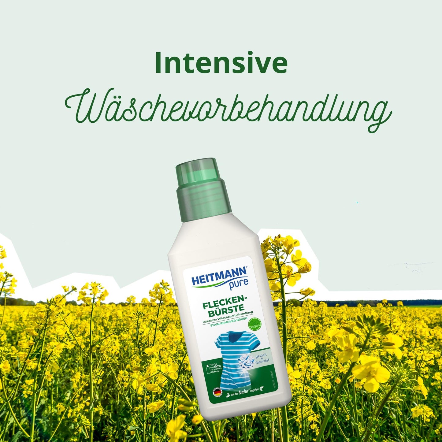 HEITMANN pure Vegan Stain Brush 250ml (8.45 oz) - Stain Remover with Vegetable Soap | Made in Germany Beauty & Personal Care HEITMANN pure