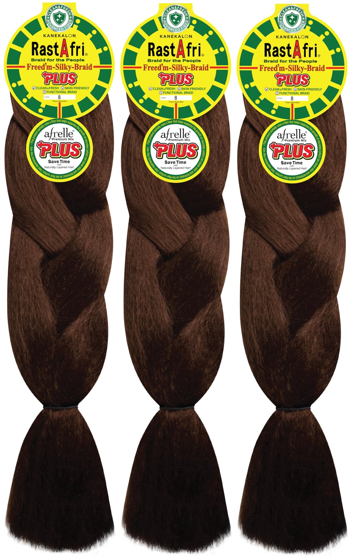 RastAfri AFB Silky Synthetic Braiding Hair Extensions, Soft Silky Texture for Braiding, Twists & Protective Hairstyles, Lightweight and Tangle