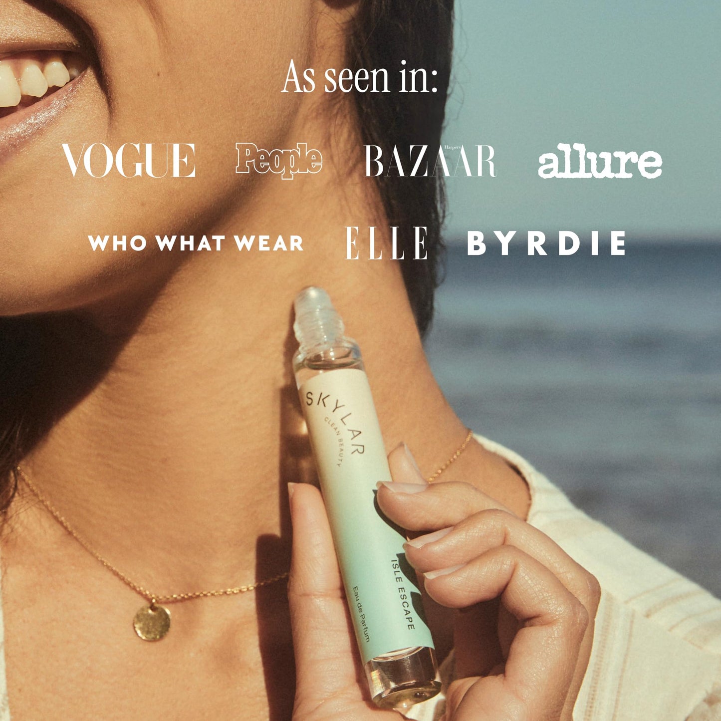 Skylar Isle Escape Eau de Parfum 0.33oz – Clean, Hypoallergenic Vegan Perfume for Women & Men, Fresh Scent with Bergamot, Cardamom & Sandalwood Beauty & Personal Care Skylar