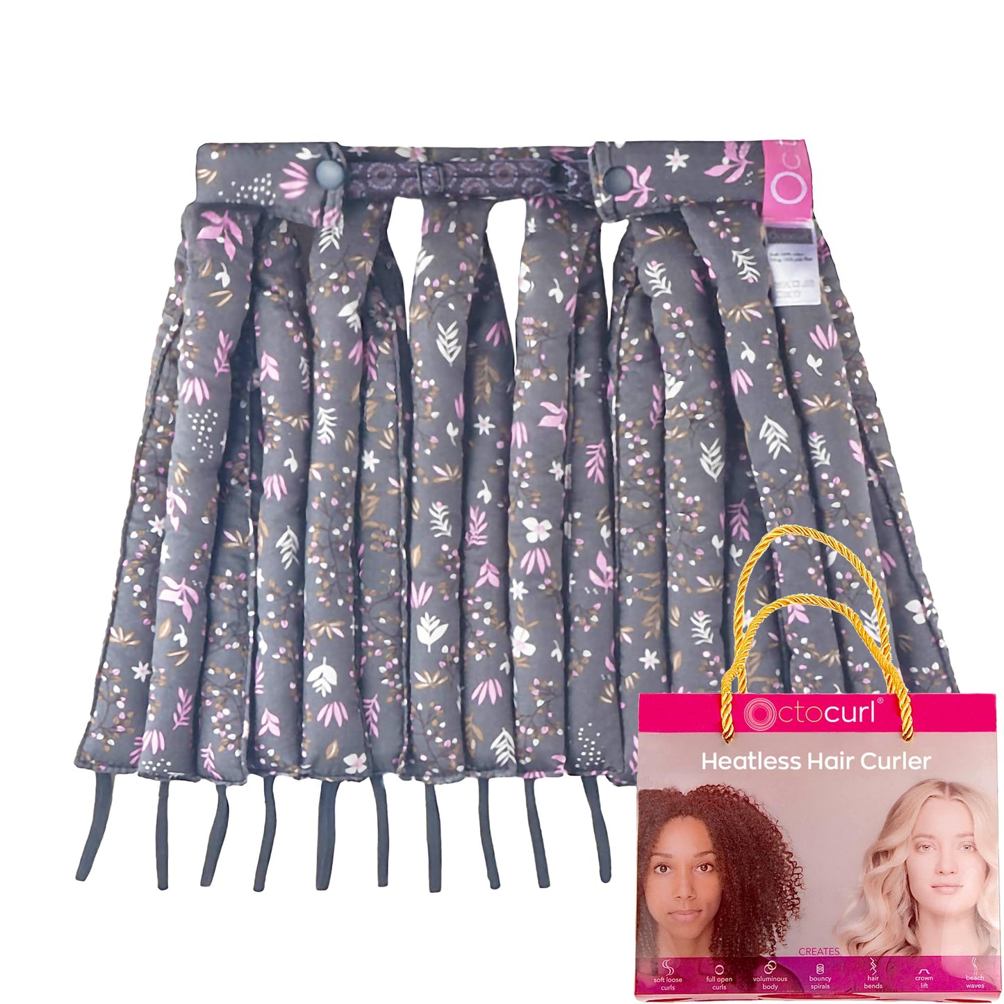 Octocurl Heatless Curls Headband - Hair Curlers to Sleep In - Heatless Curlers for Medium Length Hair (Cotton - Lilac) Beauty & Personal Care Octocurl