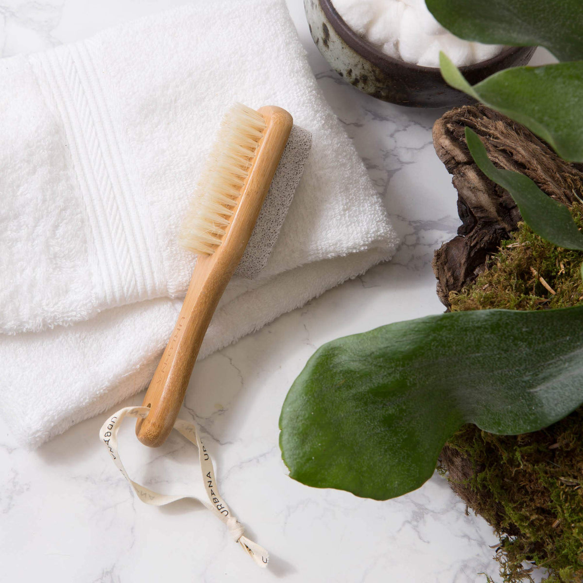 Urbana Spa Prive Home Spa Collection, Pumice Stone with Nail Brush