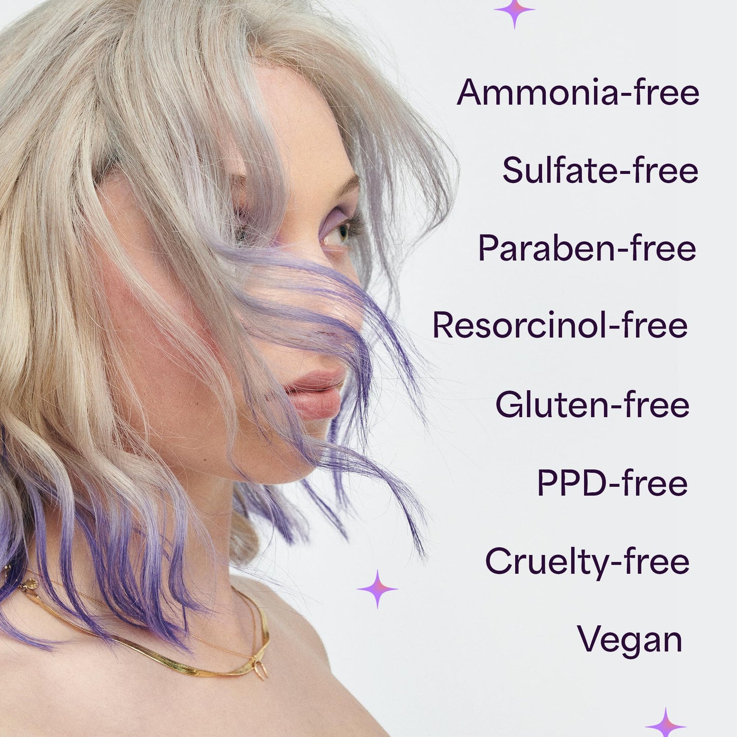 Hally Hair Color Cloud - Demi-Permanent Hair Color Foam in Purple | Lasts Up to 25 Washes | Ammonia-Free | No Bleach | 4 fl oz Beauty & Personal Care Hally Hair