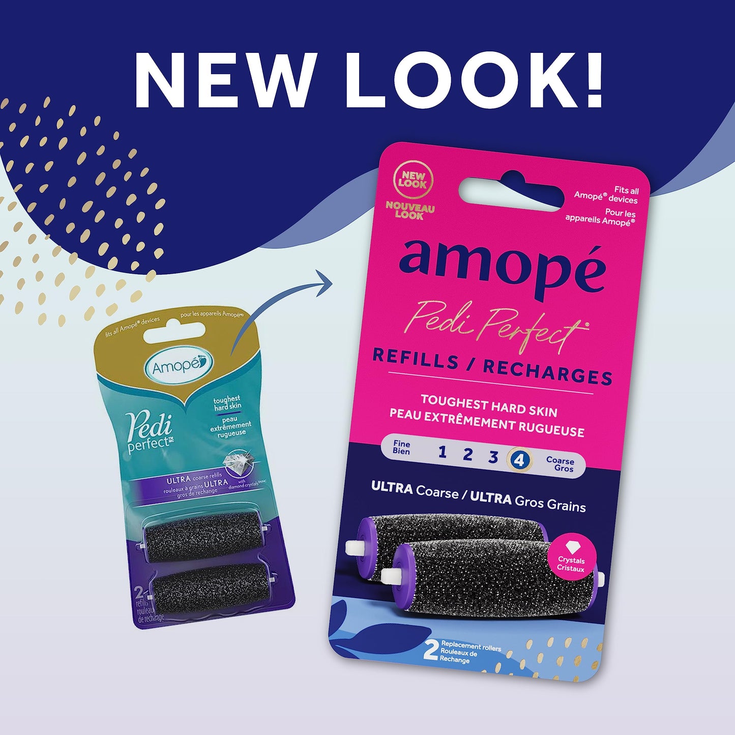 Amope Pedi Perfect Electronic Foot File Refills - Ultra Coarse, Removes Hard and Dead Skin - 2 Count Beauty & Personal Care Amope