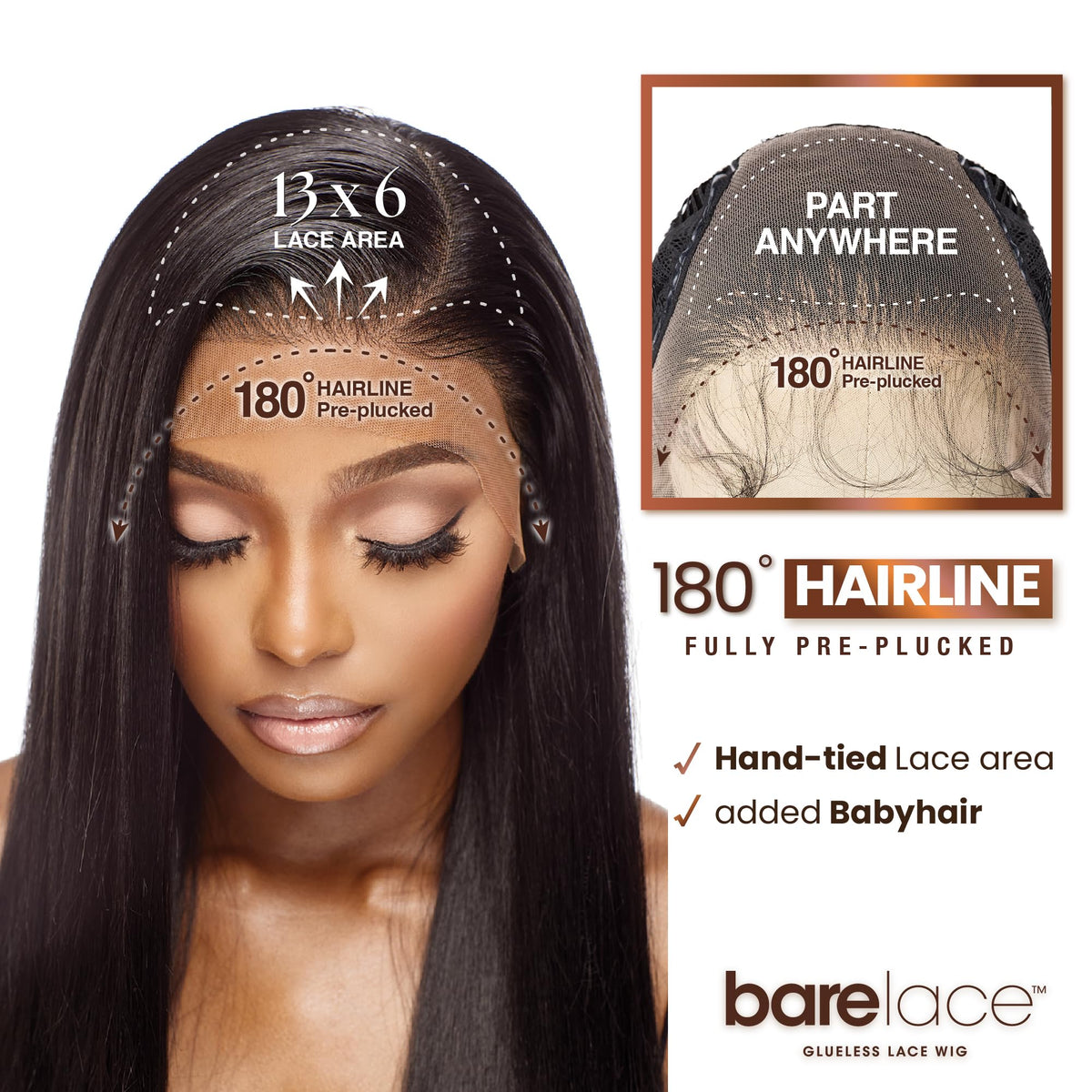 Sensationnel Bare Lace 13x6 Wig-Unit 6, BALAYAGECHOCOLATE