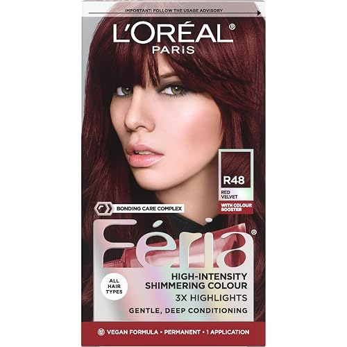L'Oreal Paris Feria Multi-Faceted Shimmering Color Power Red Intense Deep Auburn, R48 Beauty & Personal Care L'Oreal Paris