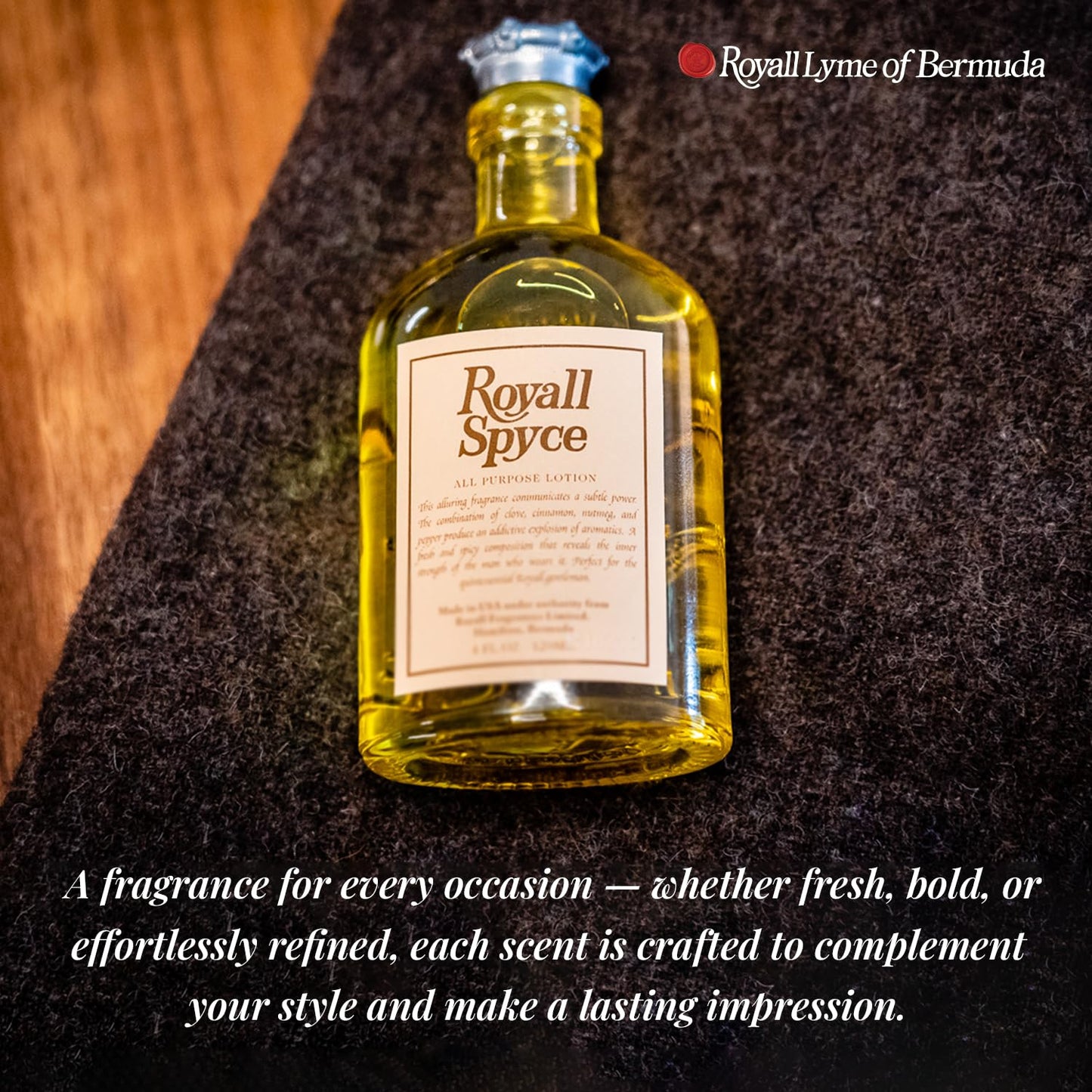 Royall Spyce Cologne, Classic Aftershave Scent for Men with Bay Rum, Royal Lyme Fine Perfume, Fragrance Gift, Masculine Grooming Spray, Timeless Men’s Beauty & Personal Care ROYALL LYME
