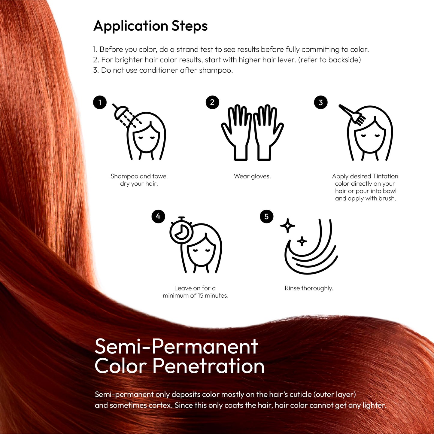 Kiss Tintation Semi-Permanent Hair Color Treatment 148 mL (5 US fl.oz) (African Violet) Beauty & Personal Care Red By Kiss
