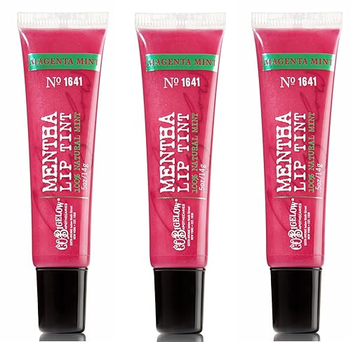 Bath & Body Works C.O. Bigelow Mentha Lip Tint 3 Pack Magenta Mint #1641 Beauty & Personal Care C. O. Bigelow