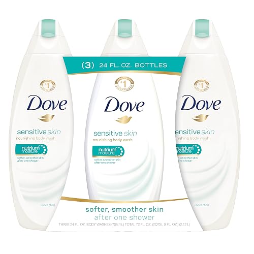Dove Body Wash, Sensitive Skin 24 oz, Pack of 3 Beauty & Personal Care Dove