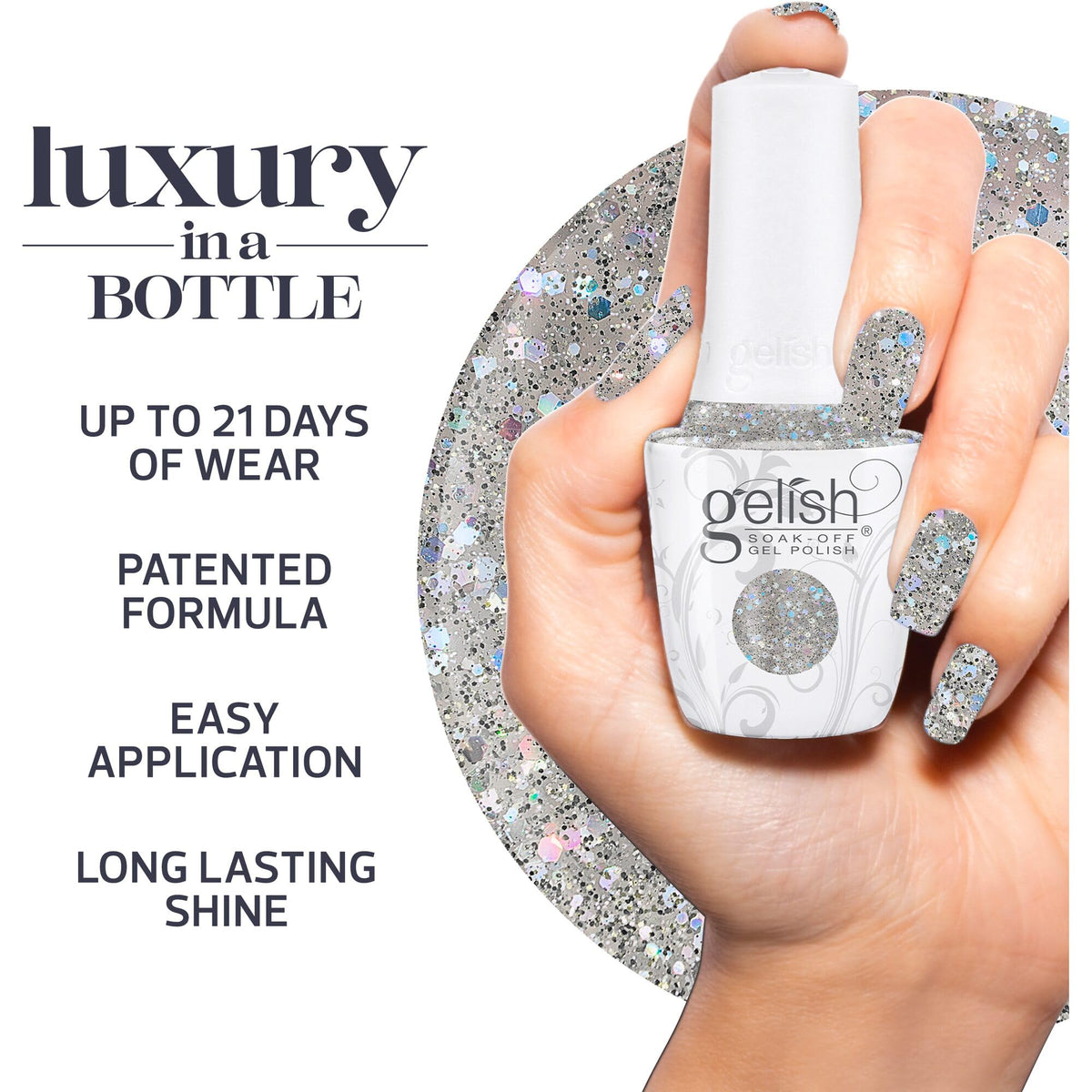 Gelish Floral Wonderland TPO-Free Gel Nail Polish - Crystal Snowdrop, 15mL