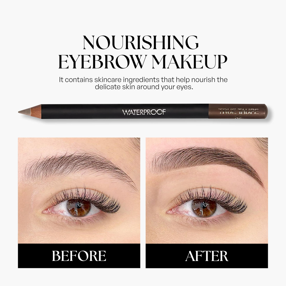Sorme Cosmetics Waterproof Eyebrow Pencil (True Taupe) | Natural Defining Brow Liner with Brush | Smudge-Proof & Waterproof Eyebrow Makeup | Beauty & Personal Care SORMÉ