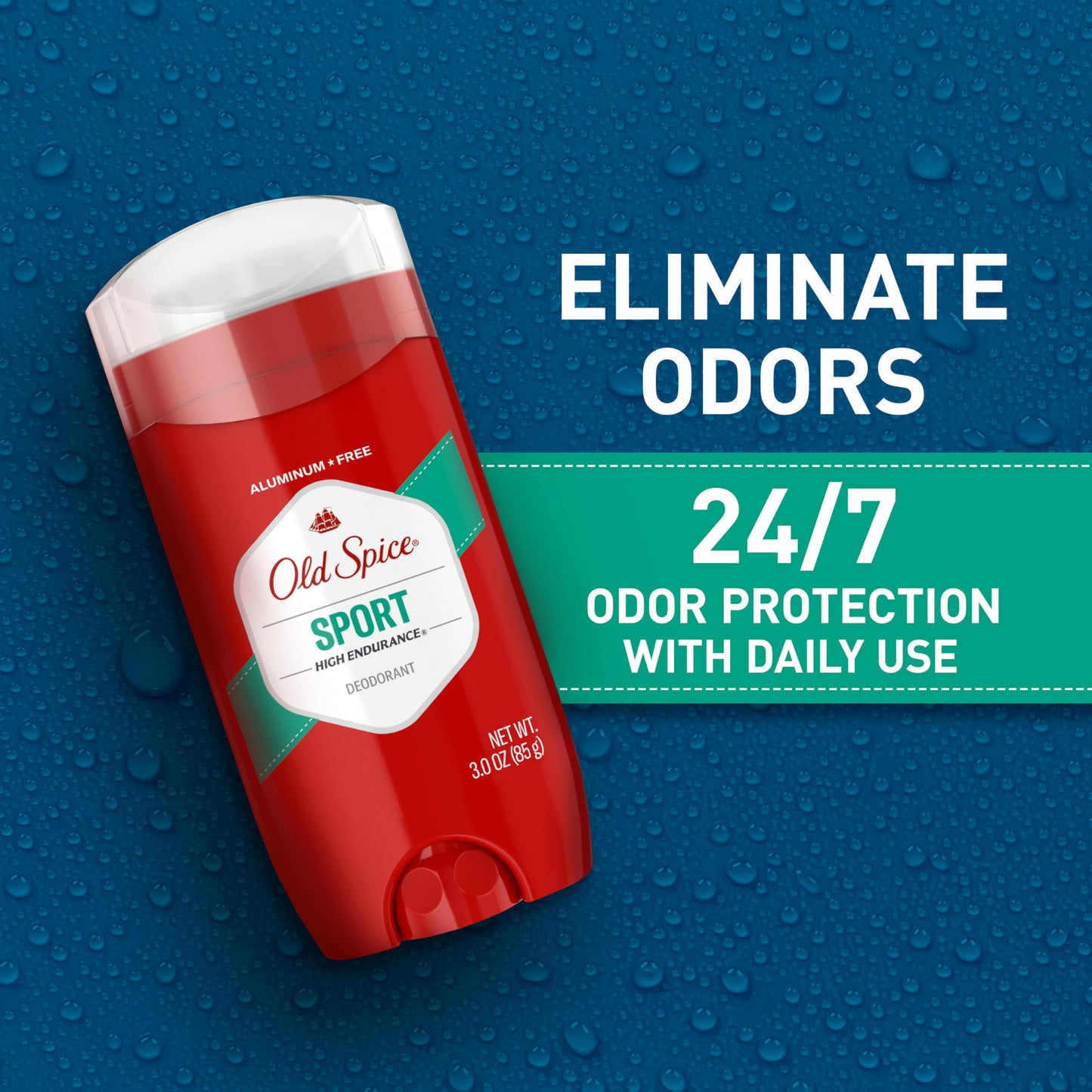 Old Spice Aluminum Free Deodorant For Men, High Endurance, 24/7 Sweat Defense & Odor Protection to Eliminate Odors, 24/7 Freshness & Lasting Scent Beauty & Personal Care Old Spice